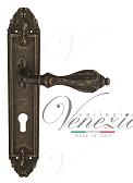 Дверная ручка Venezia на планке PL90 мод. Anafesto (ант. бронза) под цилиндр
