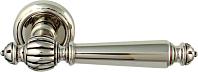 Дверная ручка Melodia мод. Mirella 235V на розетке 50V (серебро + коричневый)