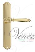 Дверная ручка Venezia на планке PL02 мод. Pellestrina (полир. латунь) проходная