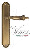 Дверная ручка Venezia на планке PL98 мод. Olimpo (мат. бронза) проходная