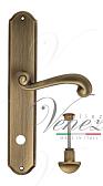 Дверная ручка Venezia на планке PL02 мод. Carnevale (мат. бронза) сантехническая
