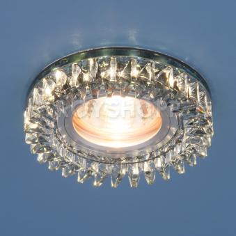 Встраиваемый точечный светильник с LED подсветкой 2216 MR16 SBK дымчатый
