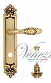 Дверная ручка Venezia на планке PL96 мод. Casanova (франц. золото) сантехническая, пов